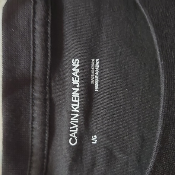 Calvin Klein Jeans Men's Black Logo T-Shirt Large NWT - Picture 3 of 5